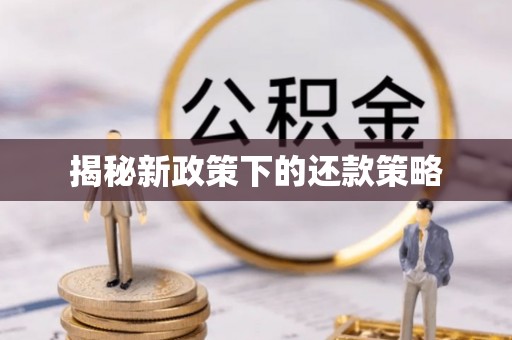 全州揭秘新政策下的还款策略