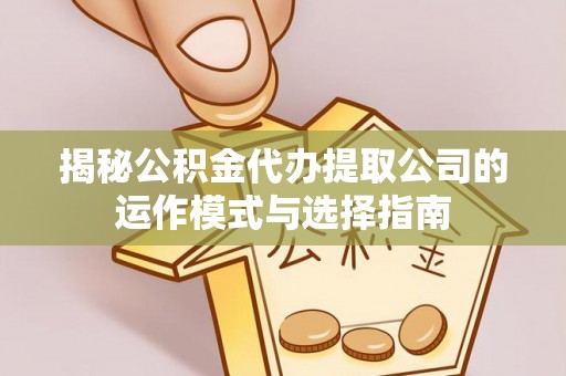 全州揭秘公积金代办提取公司的运作模式与选择指南