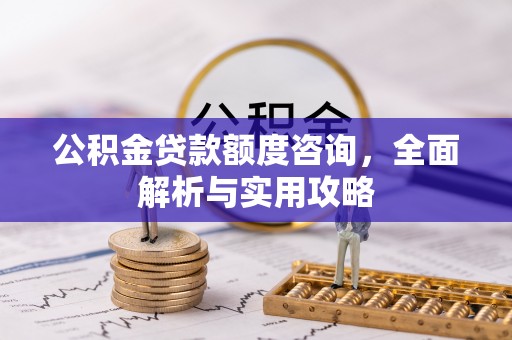 全州公积金贷款额度咨询，全面解析与实用攻略