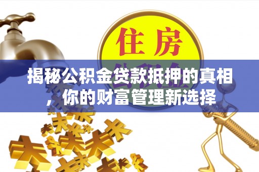 全州揭秘公积金贷款抵押的真相，你的财富管理新选择