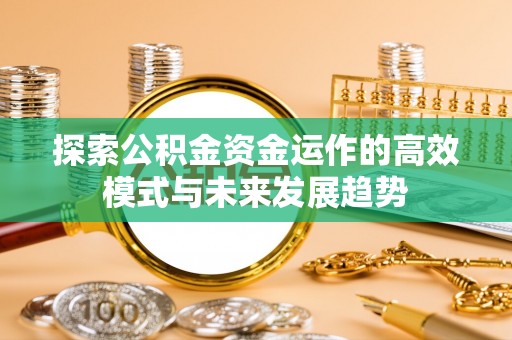 全州探索公积金资金运作的高效模式与未来发展趋势