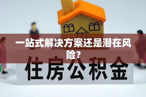 全州一站式解决方案还是潜在风险？